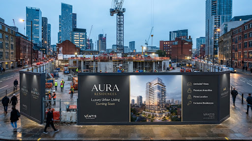 Construction hoarding graphics